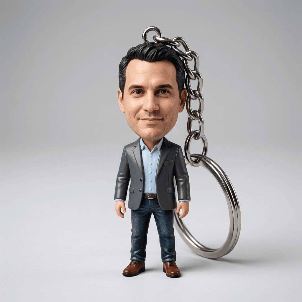 Миниатюрная фигурка-брелок: результат ИИ обработки (1) в категории Фото в картинку | AiPixia