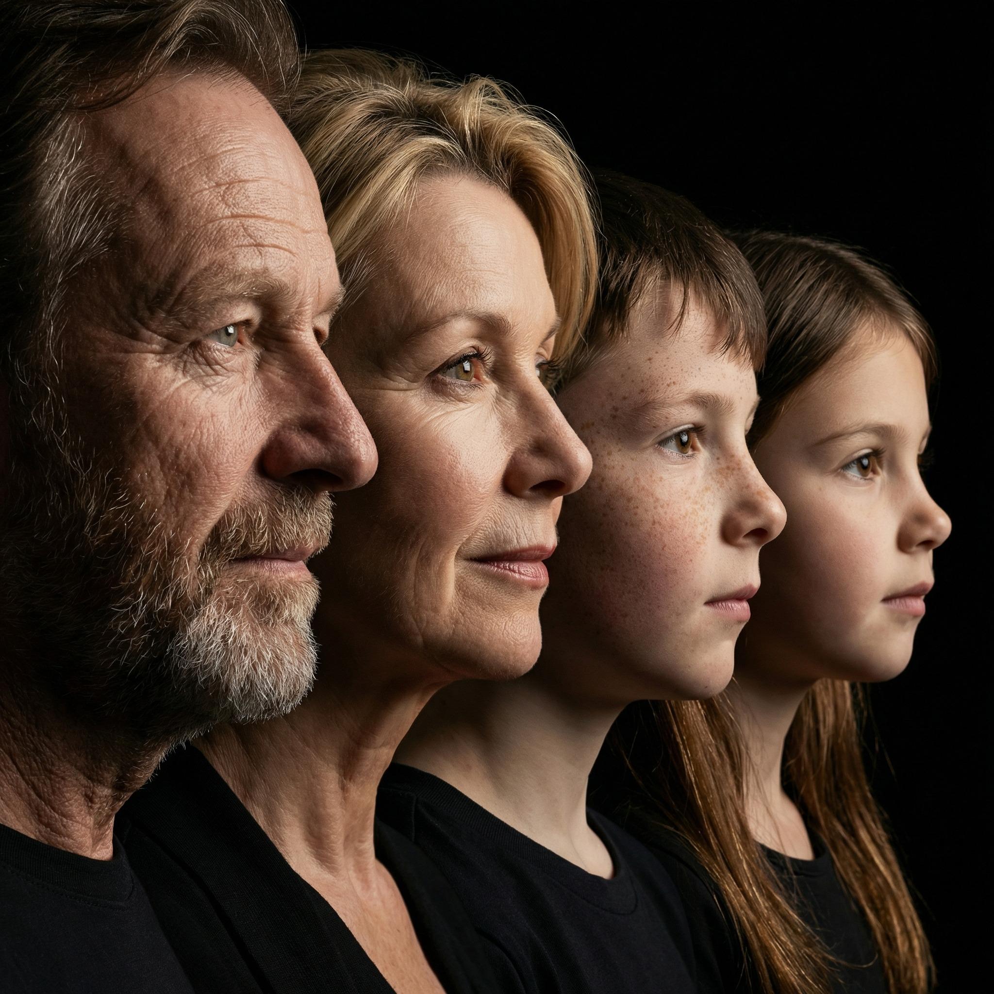 ИИ фото семейное