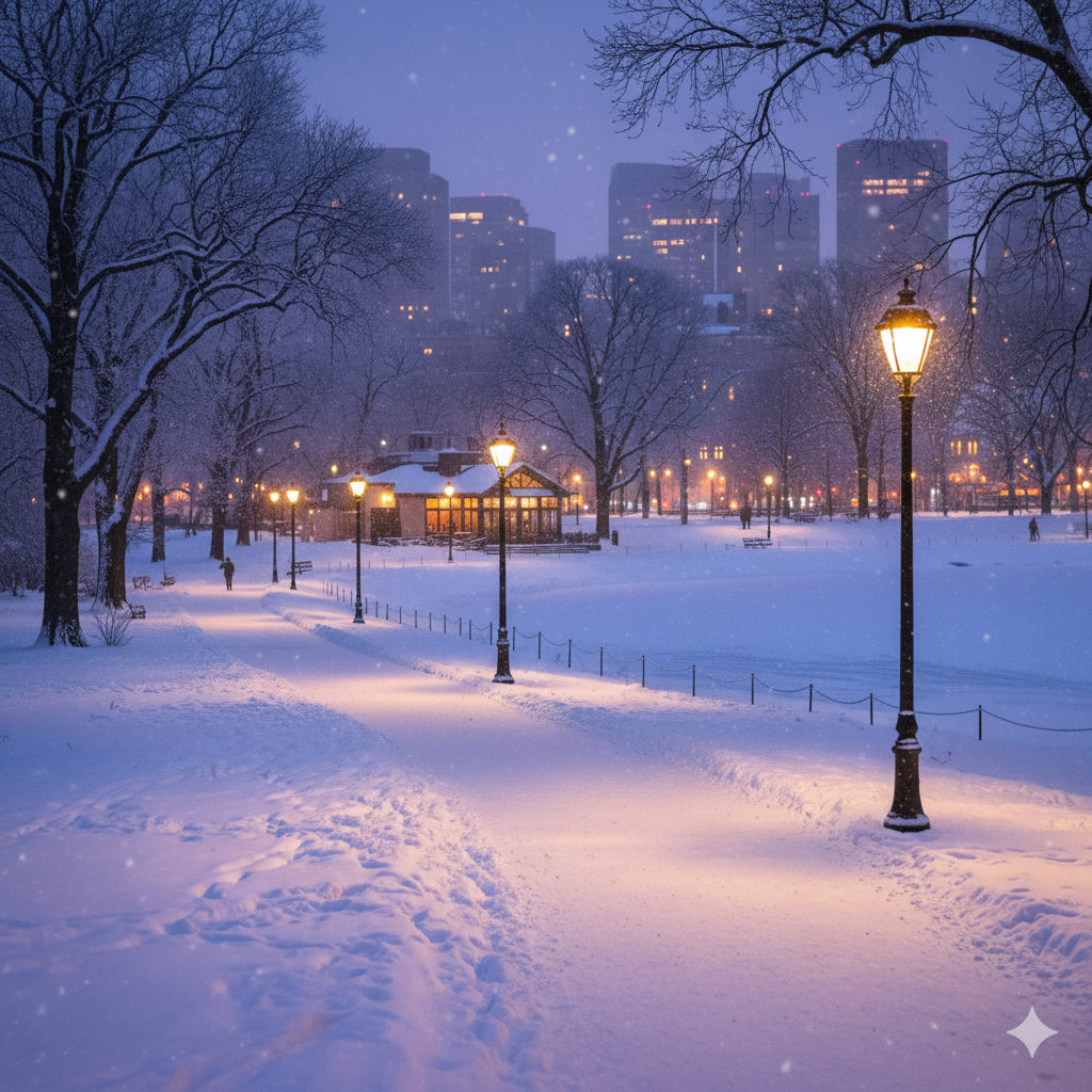 Новогодняя улица - оригинал